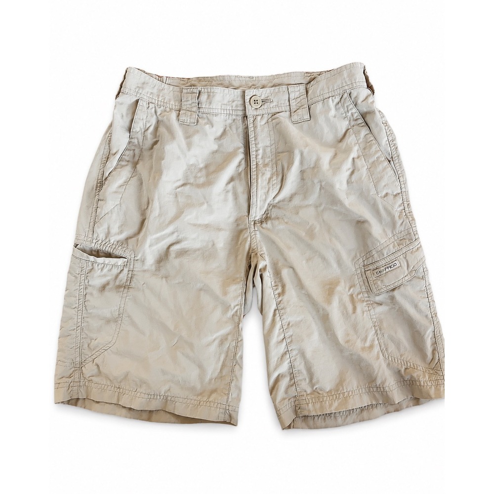 ExOfficio Mens Amphi Shorts 30 Beige Hiking Cargo Nylon Quick Dry Travel